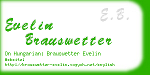 evelin brauswetter business card